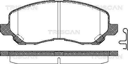 Triscan 8110 42019 - Комплект спирачно феродо, дискови спирачки vvparts.bg