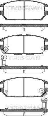 Triscan 8110 42014 - Комплект спирачно феродо, дискови спирачки vvparts.bg