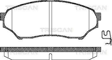 Triscan 8110 42015 - Комплект спирачно феродо, дискови спирачки vvparts.bg