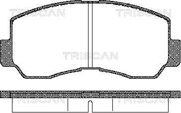 Triscan 8110 42011 - Комплект спирачно феродо, дискови спирачки vvparts.bg