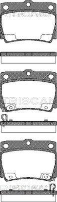 Triscan 8110 42022 - Комплект спирачно феродо, дискови спирачки vvparts.bg