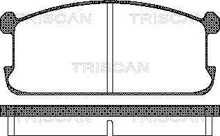 Triscan 8110 42073 - Комплект спирачно феродо, дискови спирачки vvparts.bg