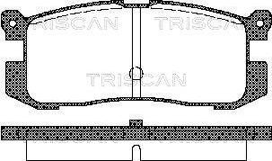 Triscan 8110 50926 - Комплект спирачно феродо, дискови спирачки vvparts.bg