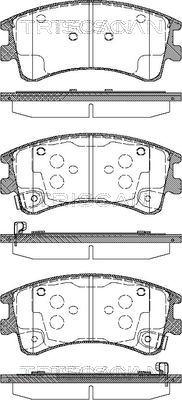 Triscan 8110 50013 - Комплект спирачно феродо, дискови спирачки vvparts.bg