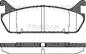 Triscan 8110 50020 - Комплект спирачно феродо, дискови спирачки vvparts.bg