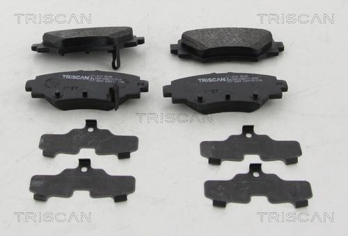 Triscan 8110 50189 - Комплект спирачно феродо, дискови спирачки vvparts.bg