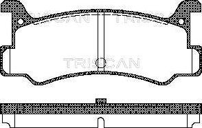 Triscan 8110 50880 - Комплект спирачно феродо, дискови спирачки vvparts.bg
