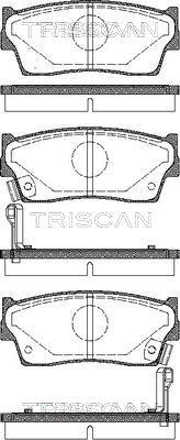 Triscan 8110 69980 - Комплект спирачно феродо, дискови спирачки vvparts.bg