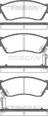 Triscan 8110 69181 - Комплект спирачно феродо, дискови спирачки vvparts.bg