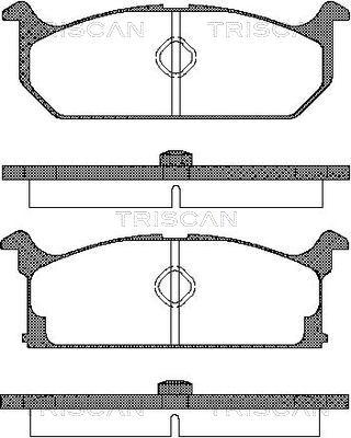 HITEC H 356 - Комплект спирачно феродо, дискови спирачки vvparts.bg