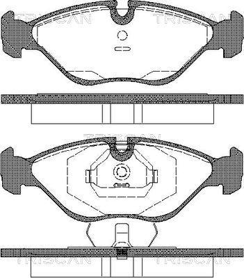 Triscan 8110 65985 - Комплект спирачно феродо, дискови спирачки vvparts.bg