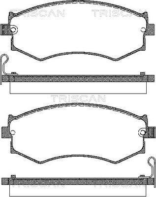 BENDIX 572338 - Комплект спирачно феродо, дискови спирачки vvparts.bg