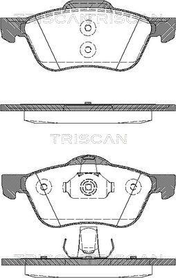 Triscan 8110 14019 - Комплект спирачно феродо, дискови спирачки vvparts.bg
