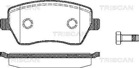 Triscan 8110 14039 - Комплект спирачно феродо, дискови спирачки vvparts.bg