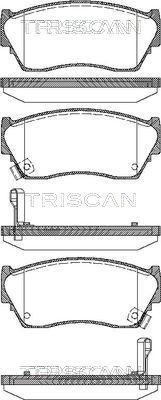 Triscan 8110 14029 - Комплект спирачно феродо, дискови спирачки vvparts.bg