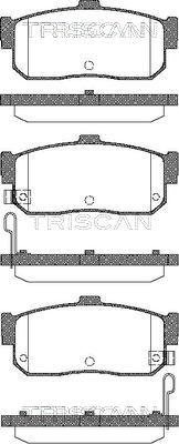 Triscan 8110 14027 - Комплект спирачно феродо, дискови спирачки vvparts.bg