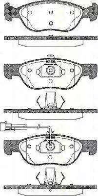 Triscan 8110 15031 - Комплект спирачно феродо, дискови спирачки vvparts.bg