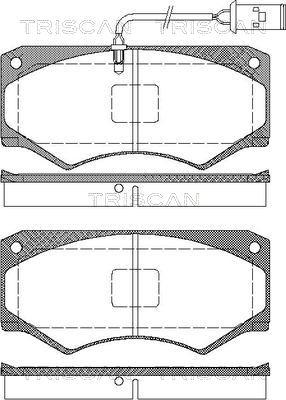 Triscan 8110 15032 - Комплект спирачно феродо, дискови спирачки vvparts.bg