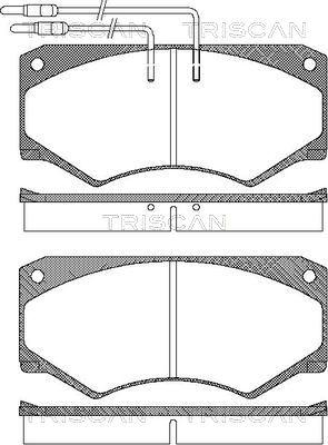 Triscan 8110 15024 - Комплект спирачно феродо, дискови спирачки vvparts.bg