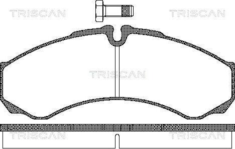 Triscan 8110 15028 - Комплект спирачно феродо, дискови спирачки vvparts.bg