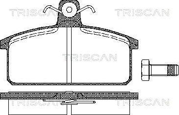 Triscan 8110 15811 - Комплект спирачно феродо, дискови спирачки vvparts.bg
