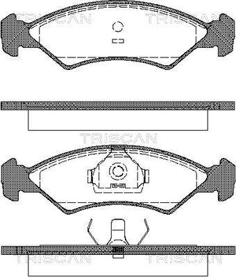 DON TDB106 - Комплект спирачно феродо, дискови спирачки vvparts.bg