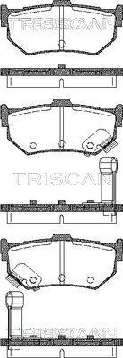 Triscan 8110 10998 - Комплект спирачно феродо, дискови спирачки vvparts.bg