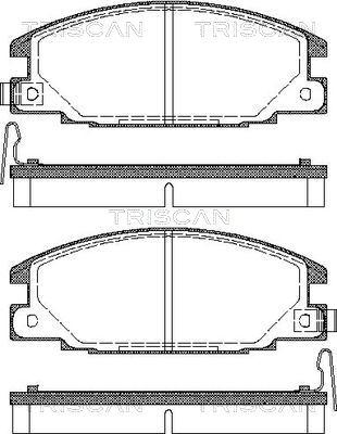 Triscan 8110 10913 - Комплект спирачно феродо, дискови спирачки vvparts.bg