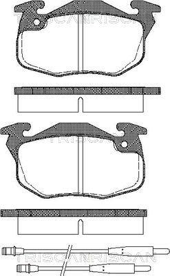 Triscan 8110 10979 - Комплект спирачно феродо, дискови спирачки vvparts.bg