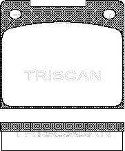Triscan 8110 10424 - Комплект спирачно феродо, дискови спирачки vvparts.bg