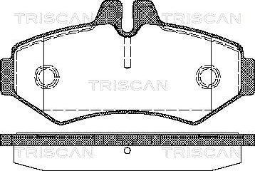 Triscan 8110 10515 - Комплект спирачно феродо, дискови спирачки vvparts.bg