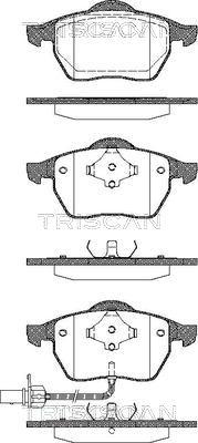 Triscan 8110 10524 - Комплект спирачно феродо, дискови спирачки vvparts.bg