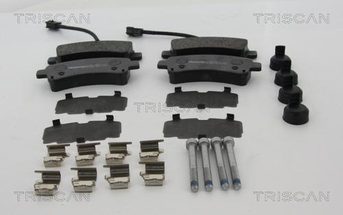 Triscan 8110 10607 - Комплект спирачно феродо, дискови спирачки vvparts.bg