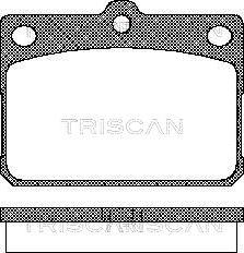 Triscan 8110 10009 - Комплект спирачно феродо, дискови спирачки vvparts.bg