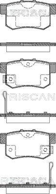 Triscan 8110 10019 - Комплект спирачно феродо, дискови спирачки vvparts.bg