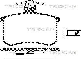 Triscan 8110 10116 - Комплект спирачно феродо, дискови спирачки vvparts.bg