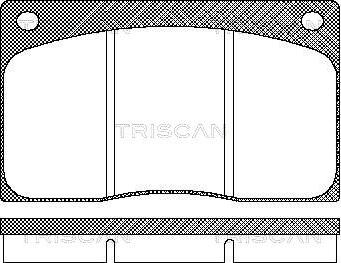Triscan 8110 10799 - Комплект спирачно феродо, дискови спирачки vvparts.bg