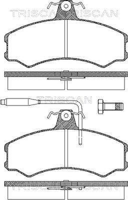 Roulunds Braking 553081 - Комплект спирачно феродо, дискови спирачки vvparts.bg