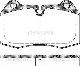 Triscan 8110 11004 - Комплект спирачно феродо, дискови спирачки vvparts.bg