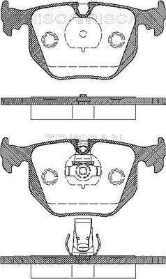 Triscan 8110 11005 - Комплект спирачно феродо, дискови спирачки vvparts.bg