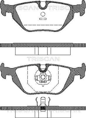 Triscan 8110 11001 - Комплект спирачно феродо, дискови спирачки vvparts.bg