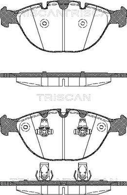 Triscan 8110 11011 - Комплект спирачно феродо, дискови спирачки vvparts.bg