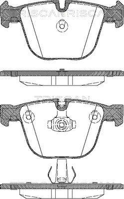 Triscan 8110 11018 - Комплект спирачно феродо, дискови спирачки vvparts.bg