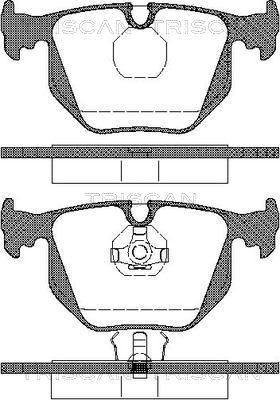 Triscan 8110 11013 - Комплект спирачно феродо, дискови спирачки vvparts.bg