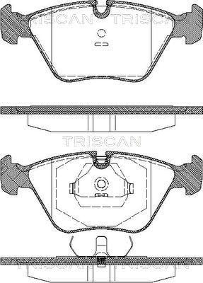 Triscan 8110 11898 - Комплект спирачно феродо, дискови спирачки vvparts.bg