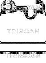 Triscan 8110 11227 - Комплект спирачно феродо, дискови спирачки vvparts.bg