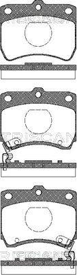 Triscan 8110 18001 - Комплект спирачно феродо, дискови спирачки vvparts.bg