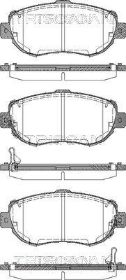 Triscan 8110 13044 - Комплект спирачно феродо, дискови спирачки vvparts.bg