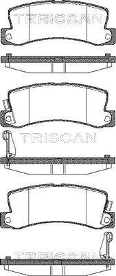 Triscan 8110 13040 - Комплект спирачно феродо, дискови спирачки vvparts.bg