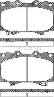 Triscan 8110 13048 - Комплект спирачно феродо, дискови спирачки vvparts.bg